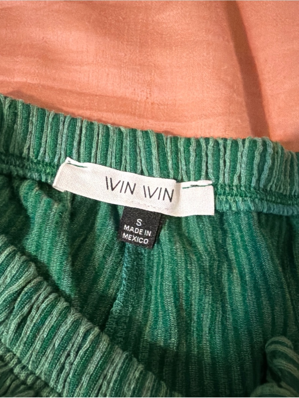 MINA MONROE Green Ribbed Button Pants Set - Picture 6 of 6
